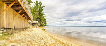 Walk to Beach & Sebago Lake: Luxe Family Getaway!