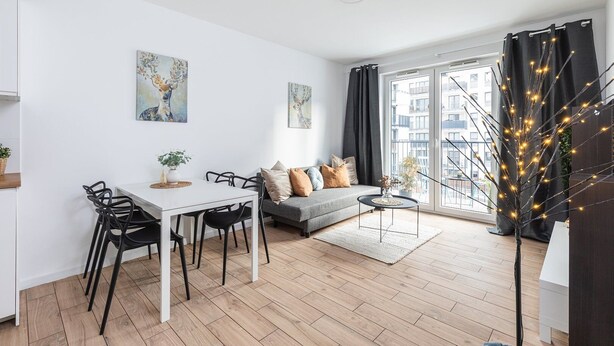 Comfort Condo | Living area - SperApart Habicha (Warsaw)