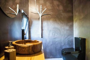 Shower, eco-friendly toiletries, hair dryer, towels