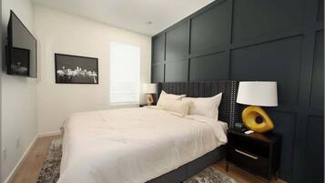 2 slaapkamers, een strijkplank/strijkijzer, wifi, beddengoed