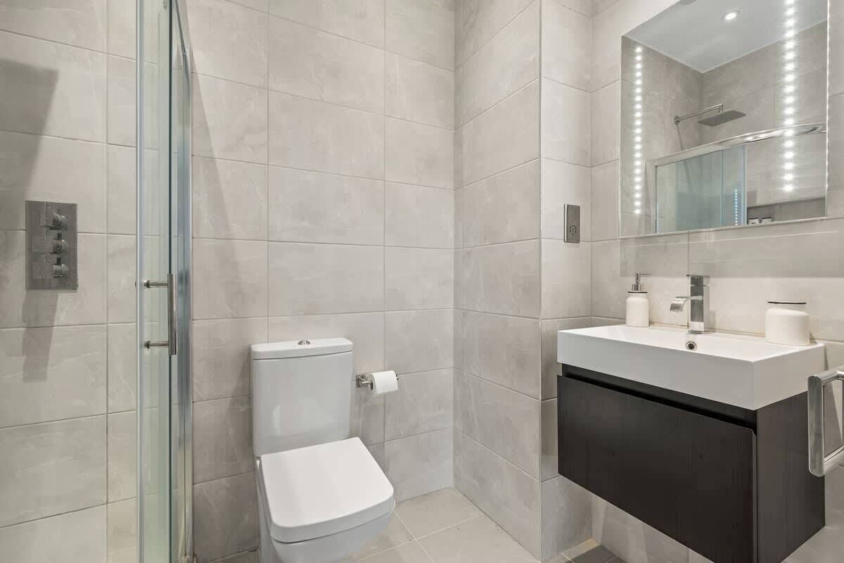 Shower, hair dryer