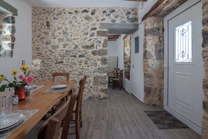 Family House, Balcony, Sea View | Living area - Sellia Stone House - your summer retreat (Sellia)