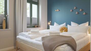 Apartment mit 1 Schlafzimmer und Terrasse - Nr. 1 | Schreibtisch, laptopgeeigneter Arbeitsplatz, kostenloses WLAN