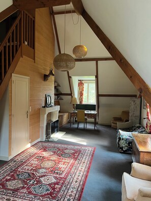 TV connectée, cheminée