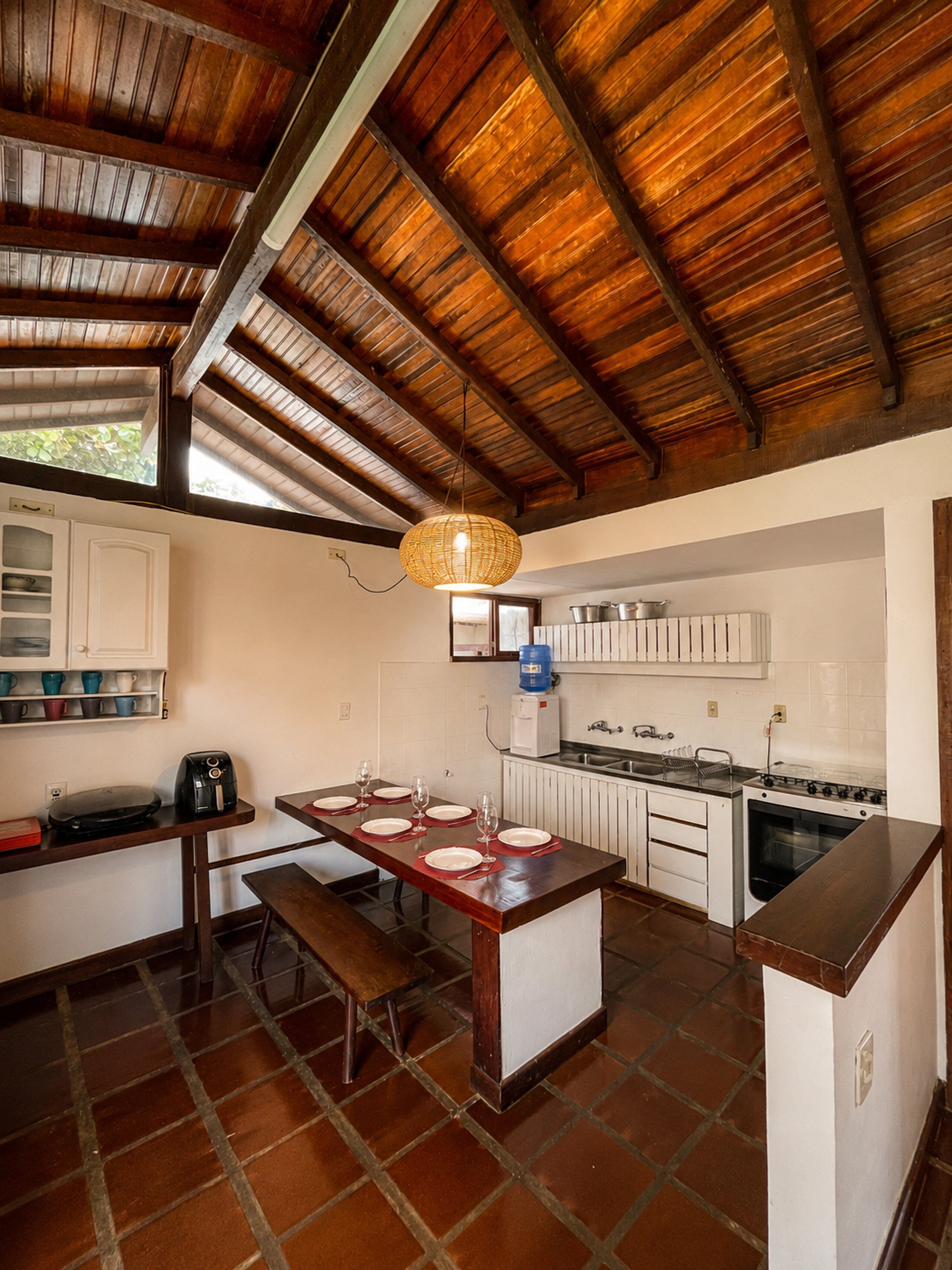 Villa | Private kitchen | Microwave, oven, stovetop, blender