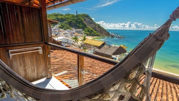 Quarto duplo superior, varanda, vista para o mar