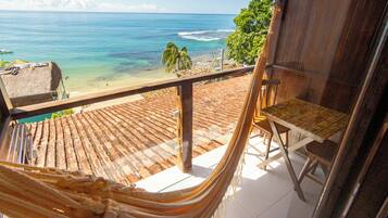 Quarto duplo superior, varanda, vista para o mar