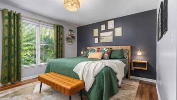 3 habitaciones, cuna de viaje, wifi gratis y ropa de cama