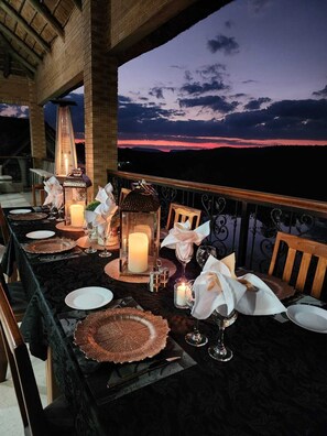 Front of property – evening/night