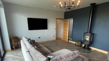TV connectée, cheminée