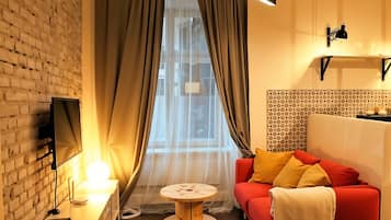 Comfort-Studio, Blick auf den Innenhof | Wohnbereich