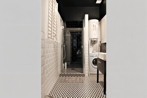 Studio – comfort, bakgårdsutsikt | Bad