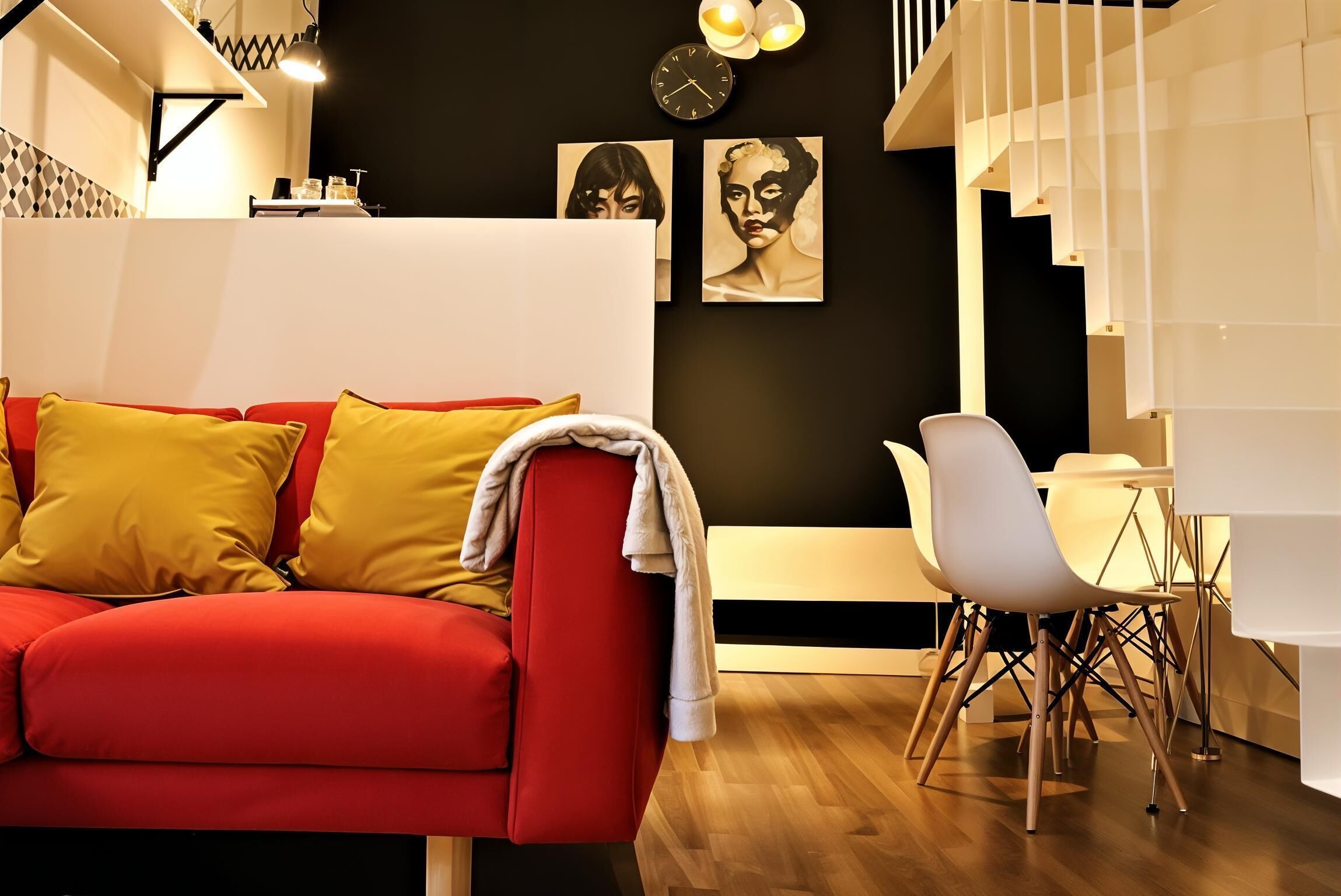 Comfort-studiolejlighed - udsigt til gårdsplads | Opholdsområde