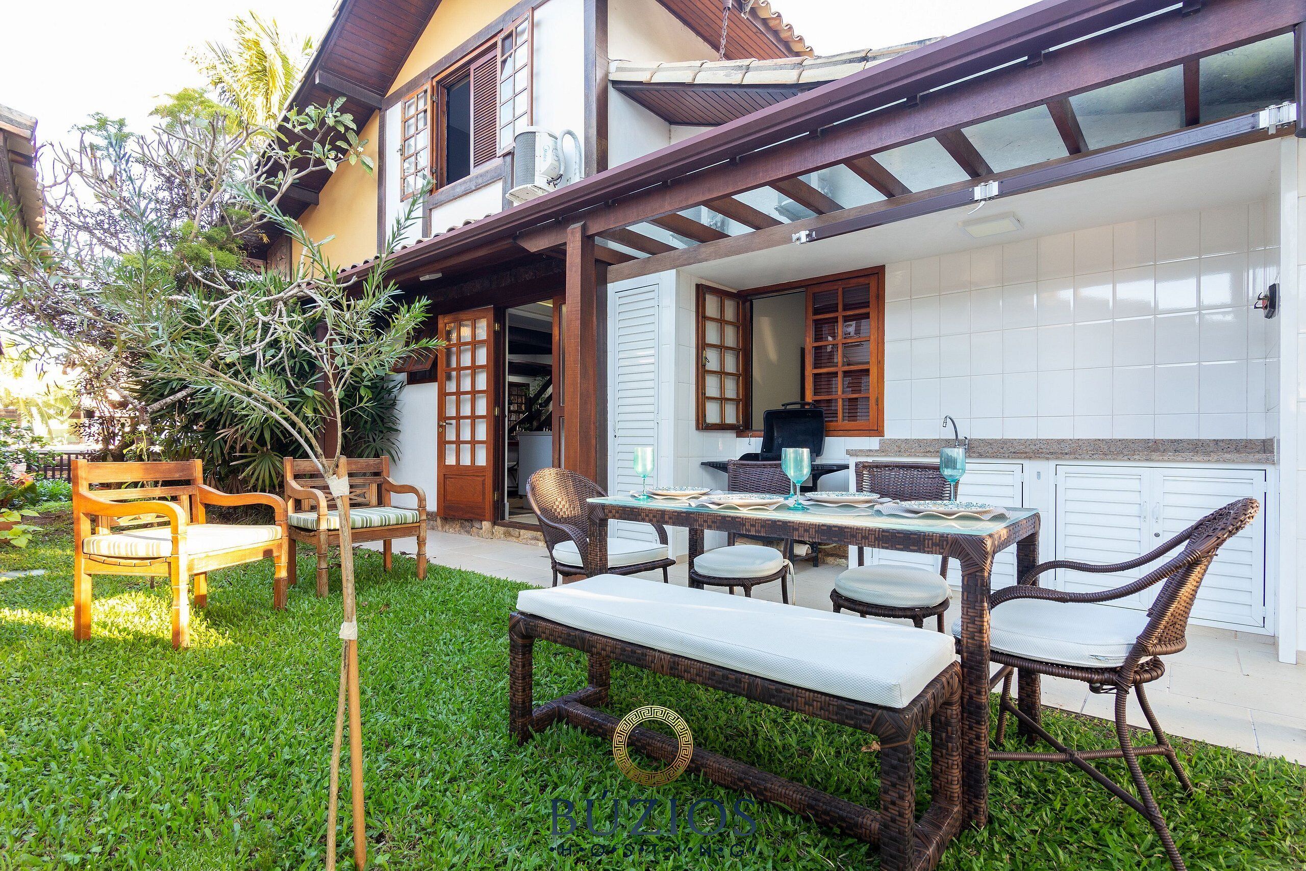 Ferienhaus, 3 Schlafzimmer, Klimaanlage | Speisen im Freien