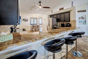 House, Multiple Beds, Pool Access, Pool View (Havasu Sunset Hideaway) | Private kitchen | Fridge, microwave, oven, stovetop - Havasu Sunset Hideaway For 11! (Lake Havasu City)