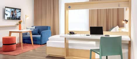 Studio XL | Desk, free WiFi, bed sheets