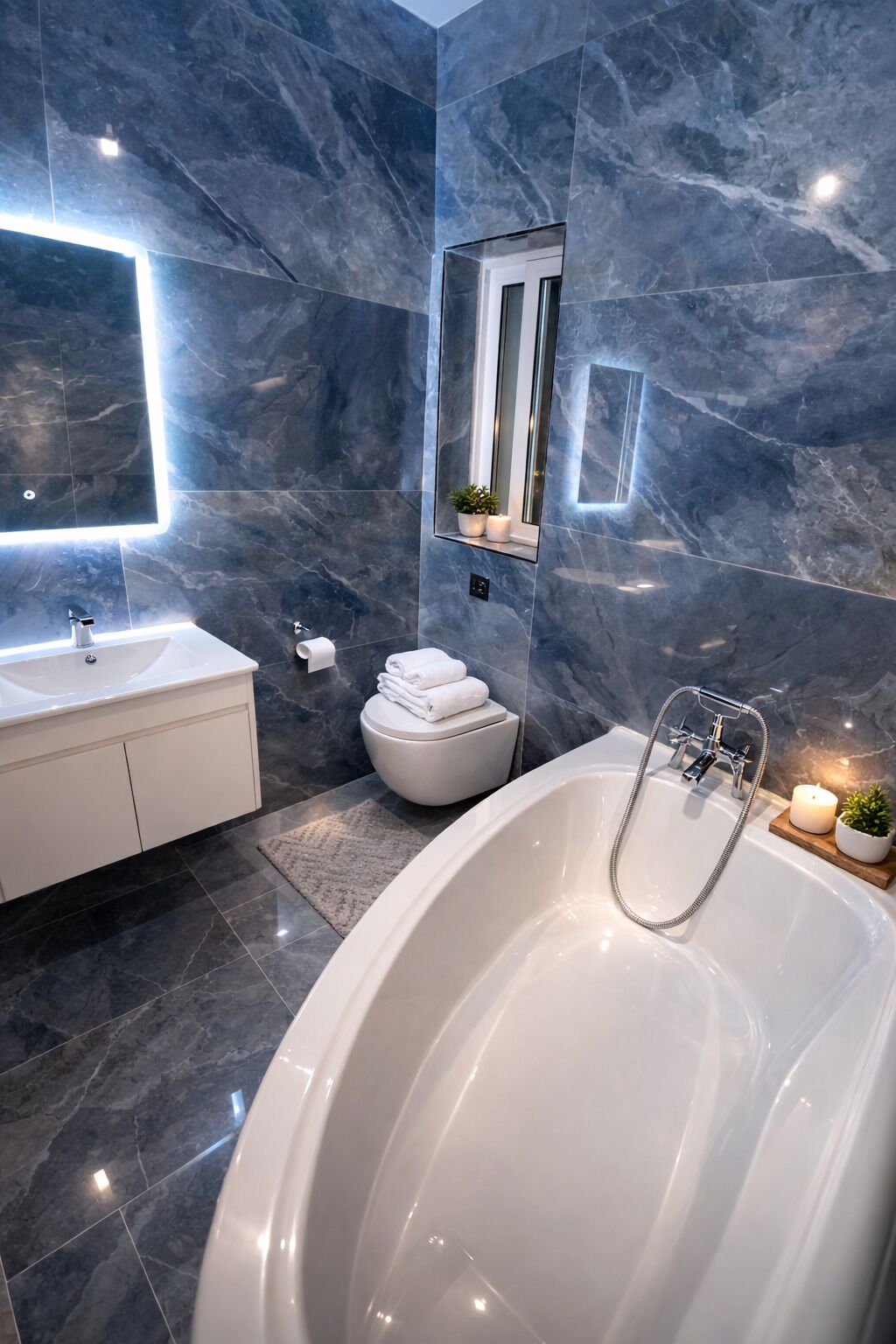 Douche, serviettes fournies, savon, papier toilette