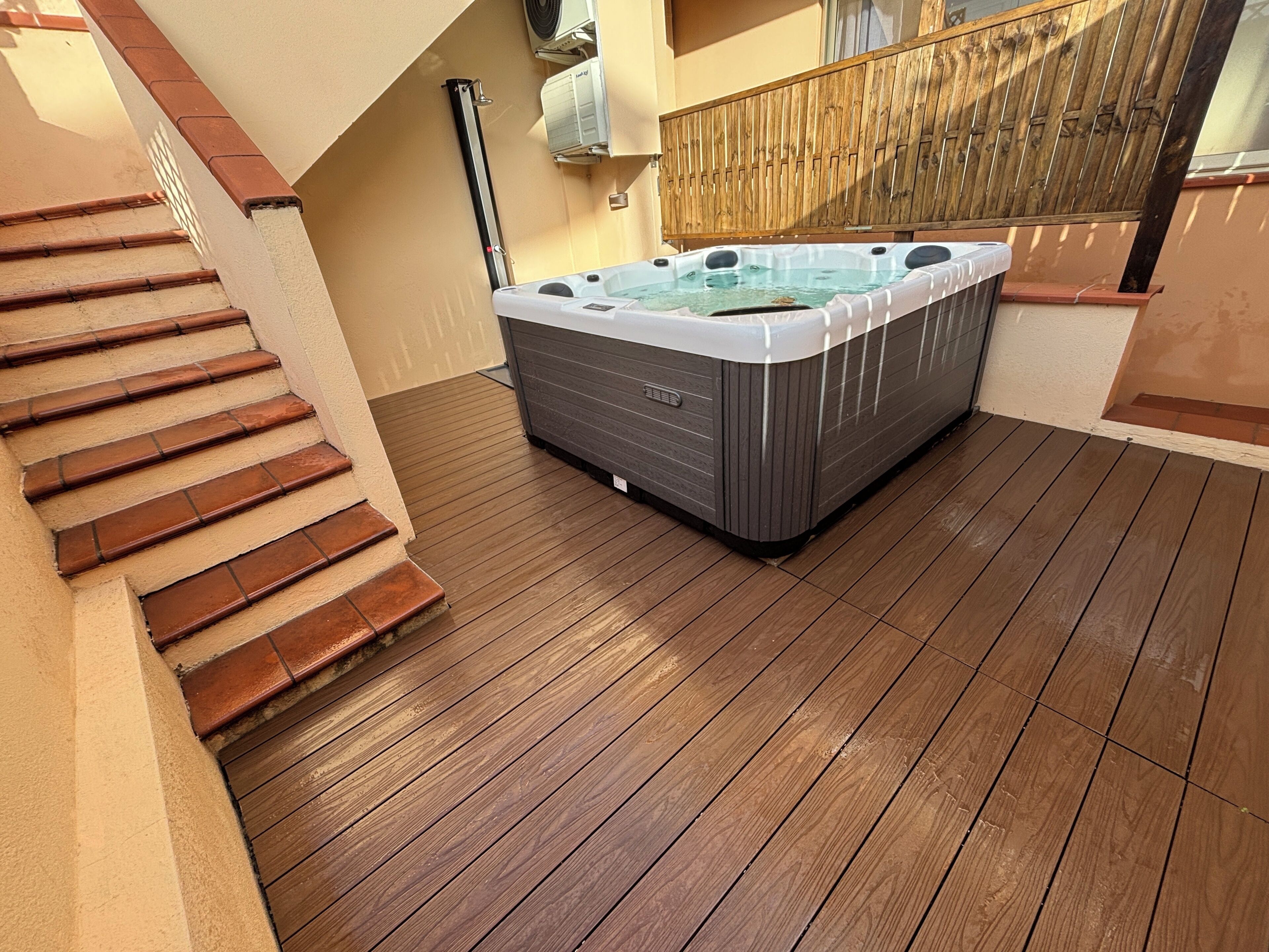 Idromassaggio all'aperto