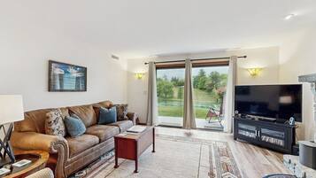 TV, fireplace, DVD player