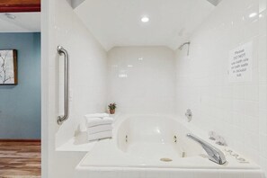 Hair dryer, towels