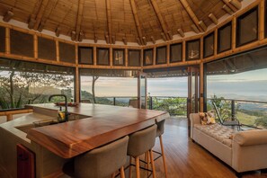 Deluxe Cabin, Balcony, Mountain View | Living area - Million Dollar View Ecovilla (Monteverde)