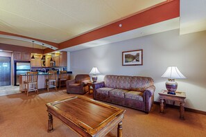 Televisión y chimenea 