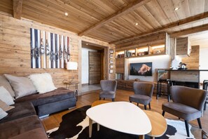 Living area - 1st floor, terrace, balcony, tv, ski locker, 86m², La Clusaz (La Clusaz)