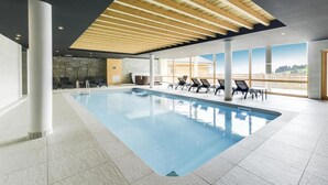 Indoor pool, a heated pool - Wifi, view mountain, swimming pool, sauna, hammam, balcony, tv, ski locker, 80-95m², Combloux (Combloux)