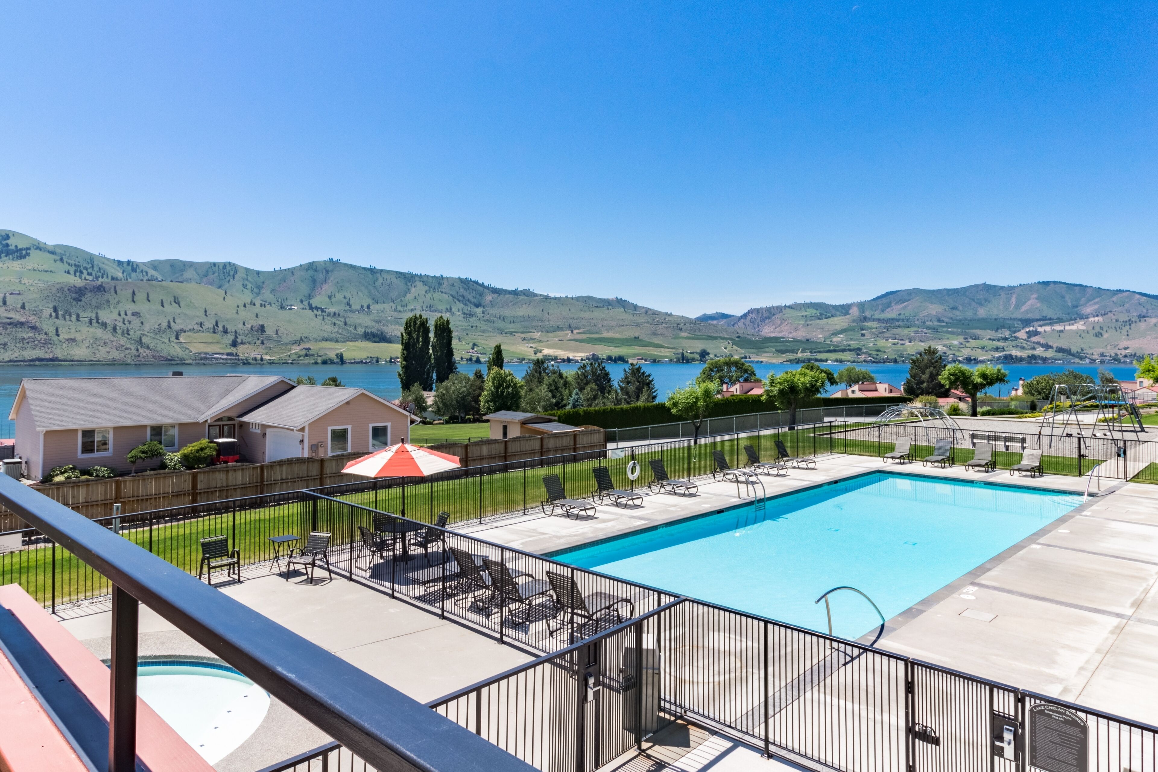 A heated pool