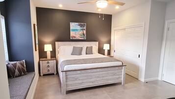 4 bedrooms, desk, iron/ironing board, WiFi