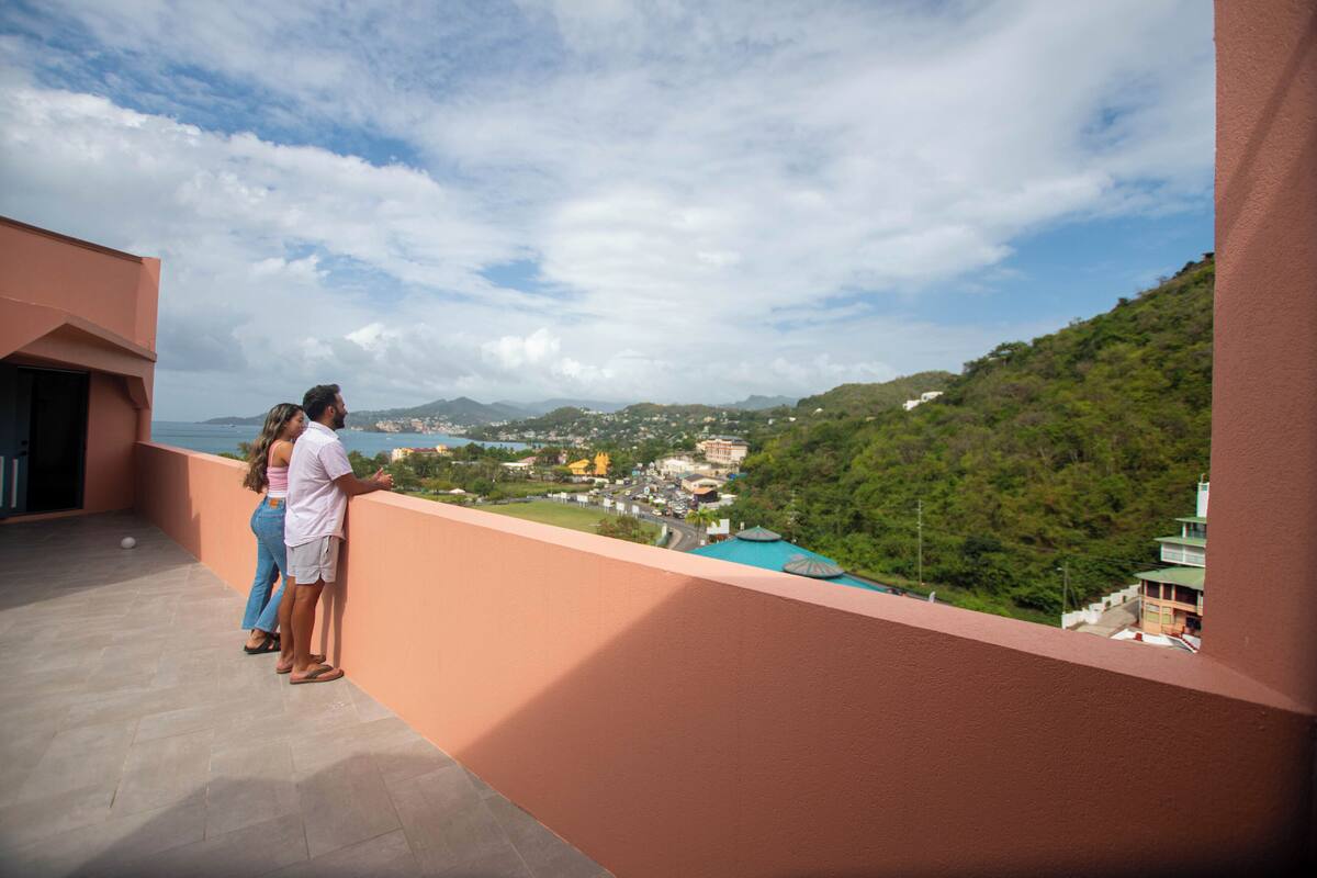 Penthouse superior, vista al mar | Terraza o patio