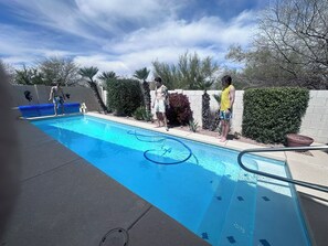 Pool - 3-bedroom Spanish bungalow in charming Tucson. AC, WiFi, Pool, Accessible design (Tucson)