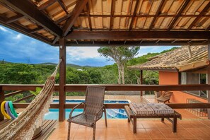 Indoor pool, pool loungers