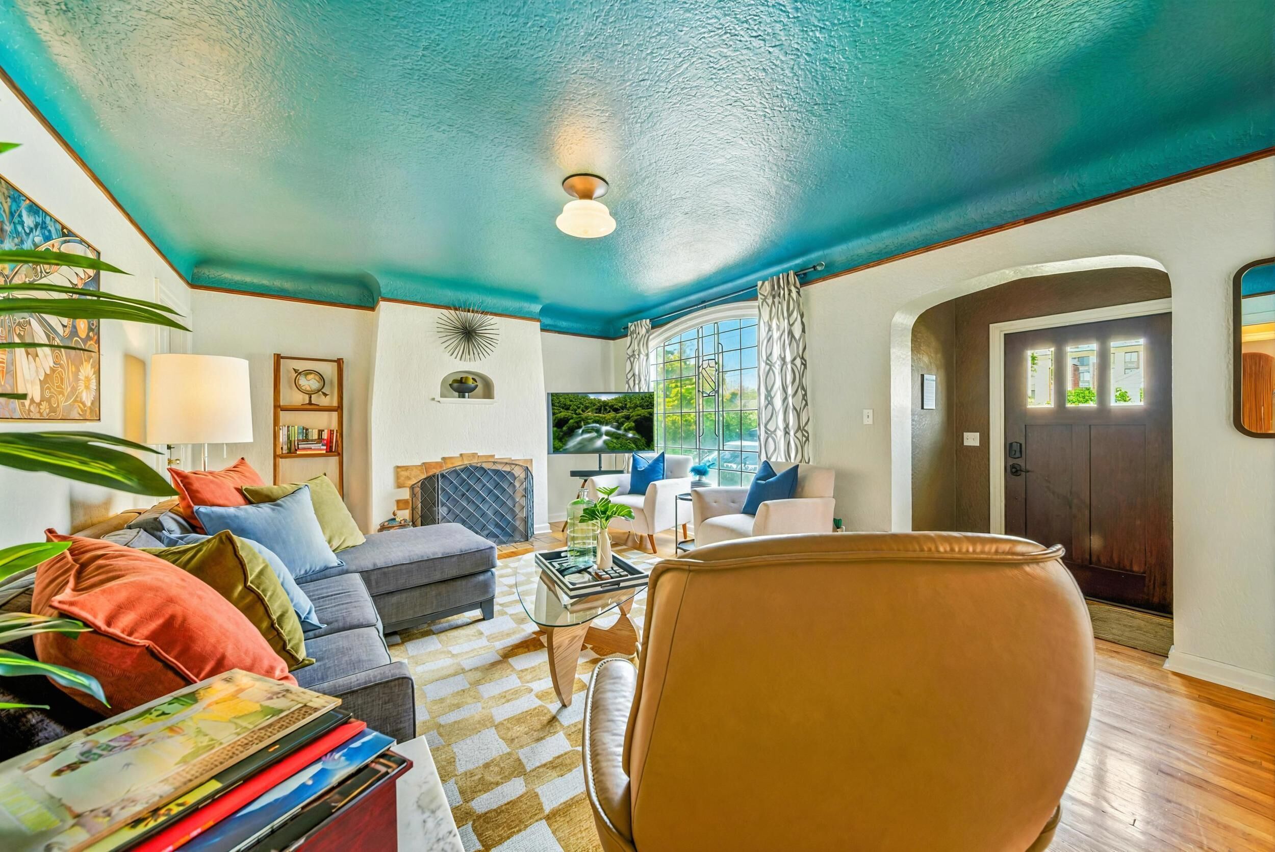 TV connectée, cheminée