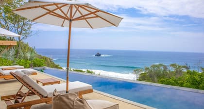 Luxury home with pool and breathtaking views just a few steps from the beach