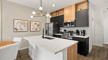 Microwave, dishwasher, high chair