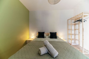 2 bedrooms, iron/ironing board, travel crib, WiFi