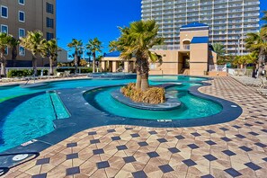 Indoor pool, a heated pool