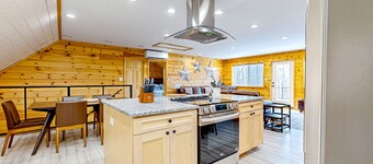 Dog-friendly apartment by Moosehead Lake with sprawling deck & firepit