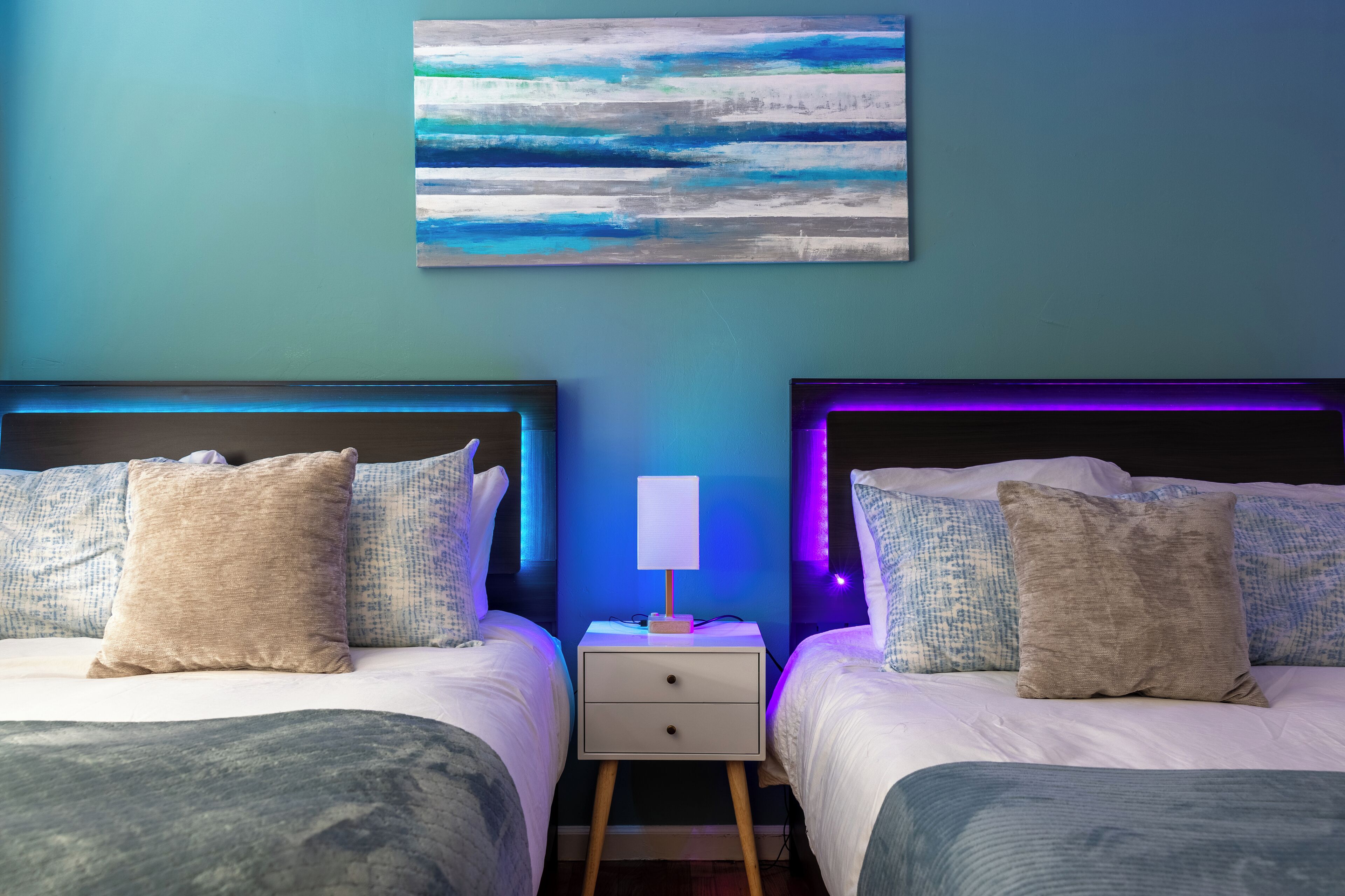 4 chambres, fer et planche à repasser, lit parapluie, Wi-Fi gratuit