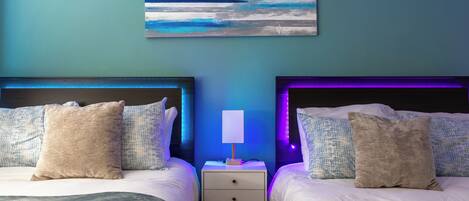 4 chambres, fer et planche à repasser, lit parapluie, Wi-Fi gratuit