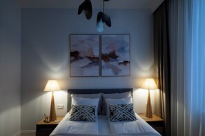 Căn hộ Cao cấp, 1 giường cỡ queen và sofa giường, bếp | 1 phòng ngủ, bàn ủi/dụng cụ ủi quần áo 