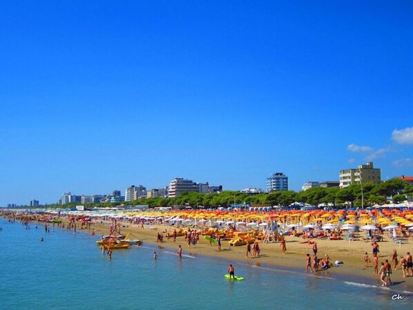 Appartement, 3 chambres, vue jardin | Plage