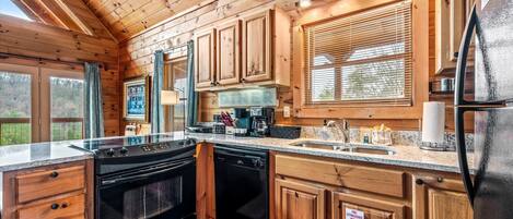 Refrigerador, microondas, horno, placa de cocina