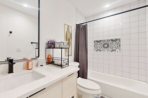 Hair dryer, towels