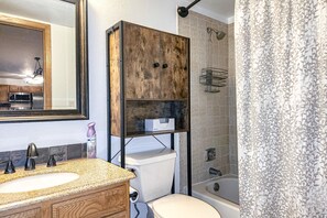 Hair dryer, towels
