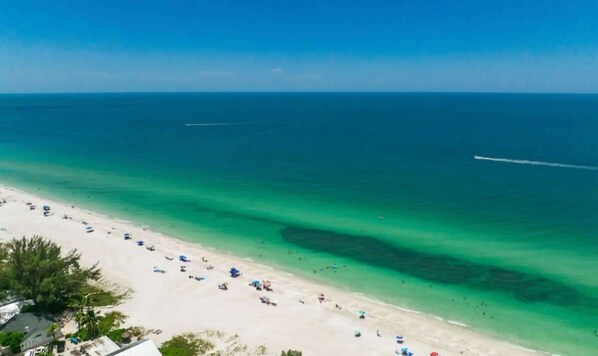 Vlak bij het strand
