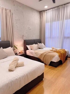 3 dormitorios, tabla de planchar con plancha, wifi y ropa de cama
