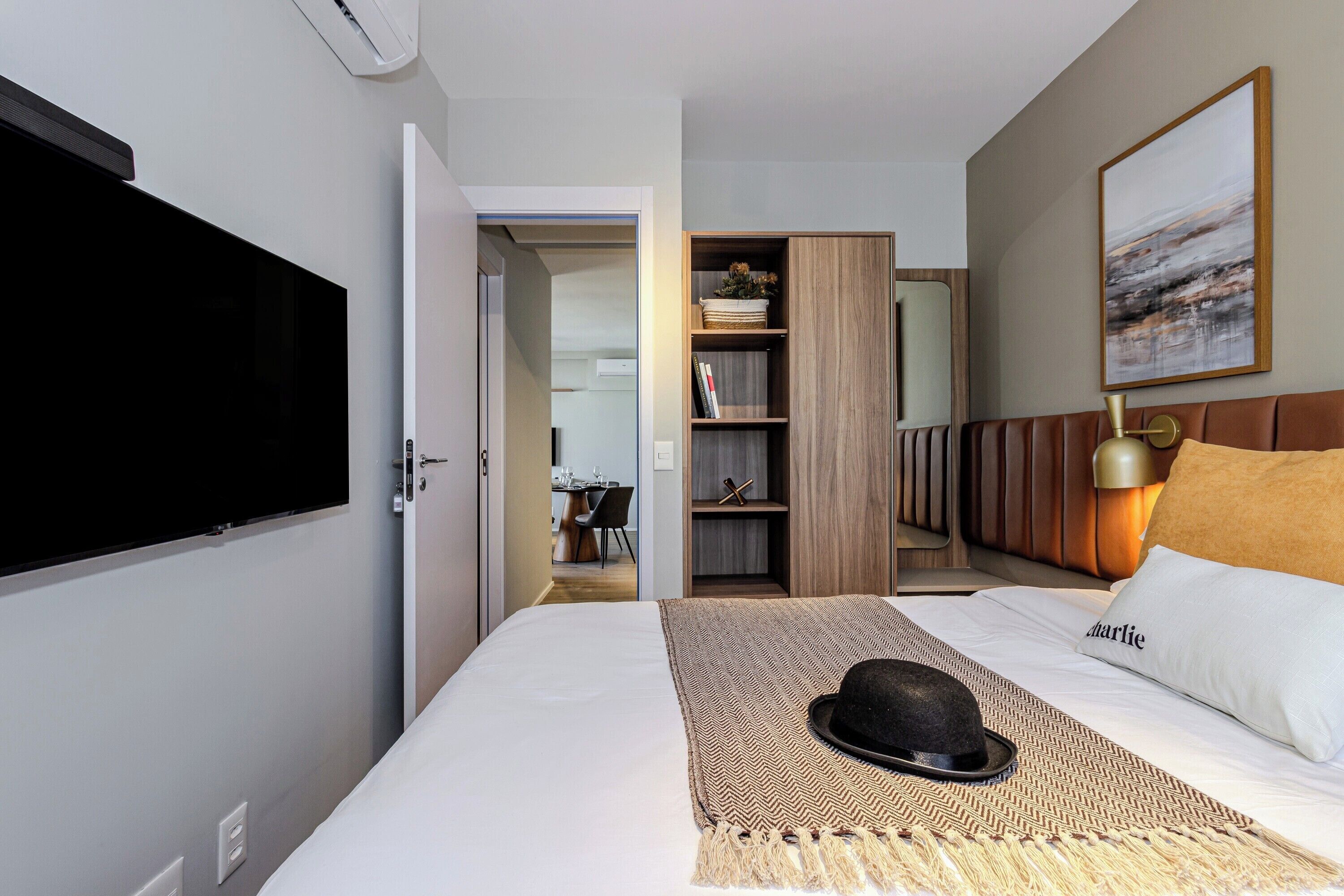 Apartamento 2 Dormitórios | Allergitestet sengetøy, individuelt dekorert og individuelt innredet