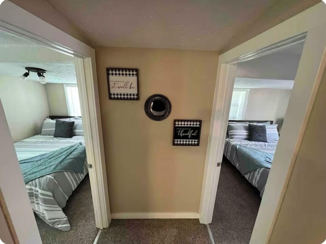 2 dormitorios, cuna de viaje, wifi gratis y ropa de cama